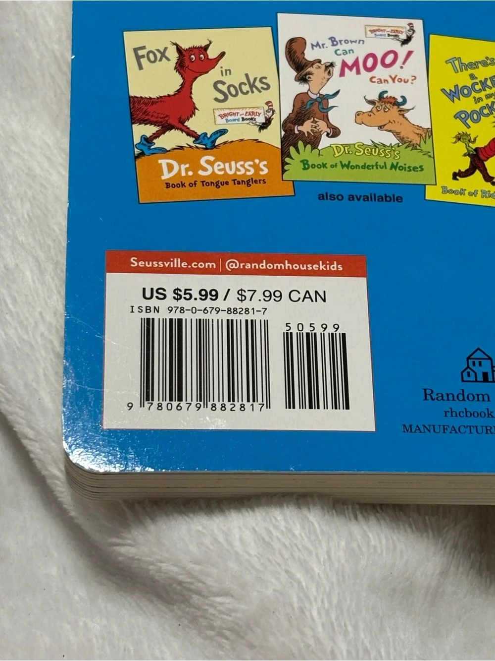 Dr. Seuss Bright-Early Board Books Set ABC, Foot Book, Ten Apples
